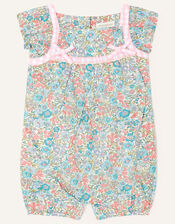 Newborn Ditsy Print Romper, Blue (BLUE), large