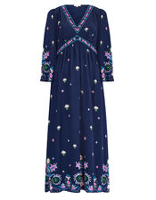 East Kerin Floral Maxi Dress, Blue (NAVY), large