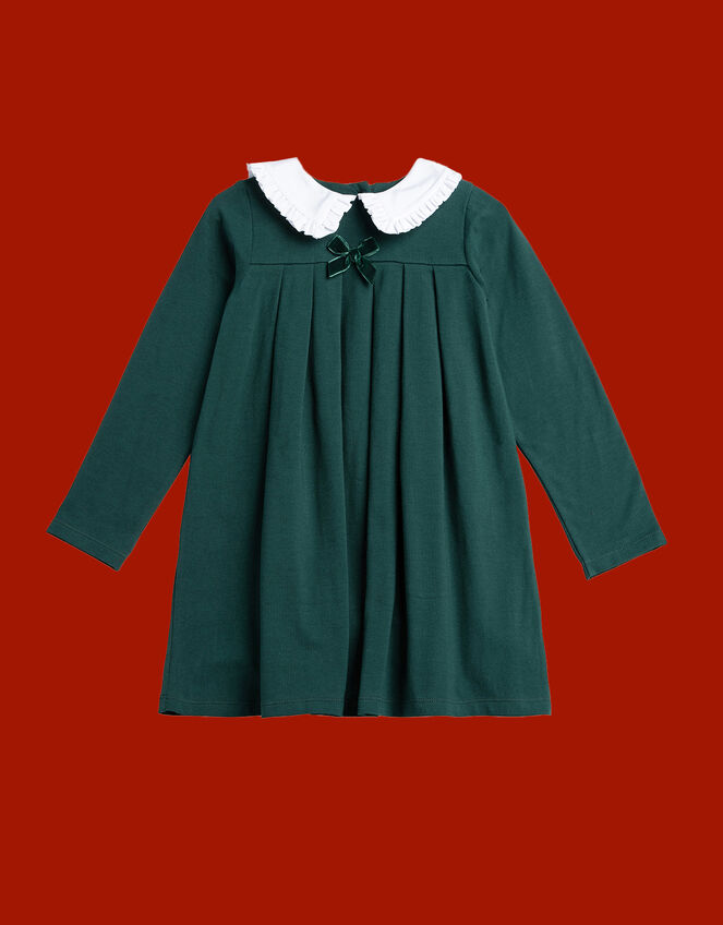 Trotters Anna Frill Collar Dress, Green (GREEN), large