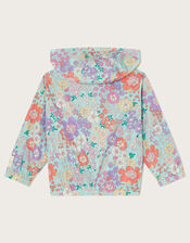 Floral Print Windbreaker Jacket, Multi (MULTI), large