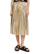 Scotch and Soda Pleated Midi Skirt, Gold (GOLD), large