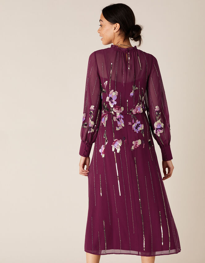 Renata Embellished Maxi Dress, Red (BERRY), large