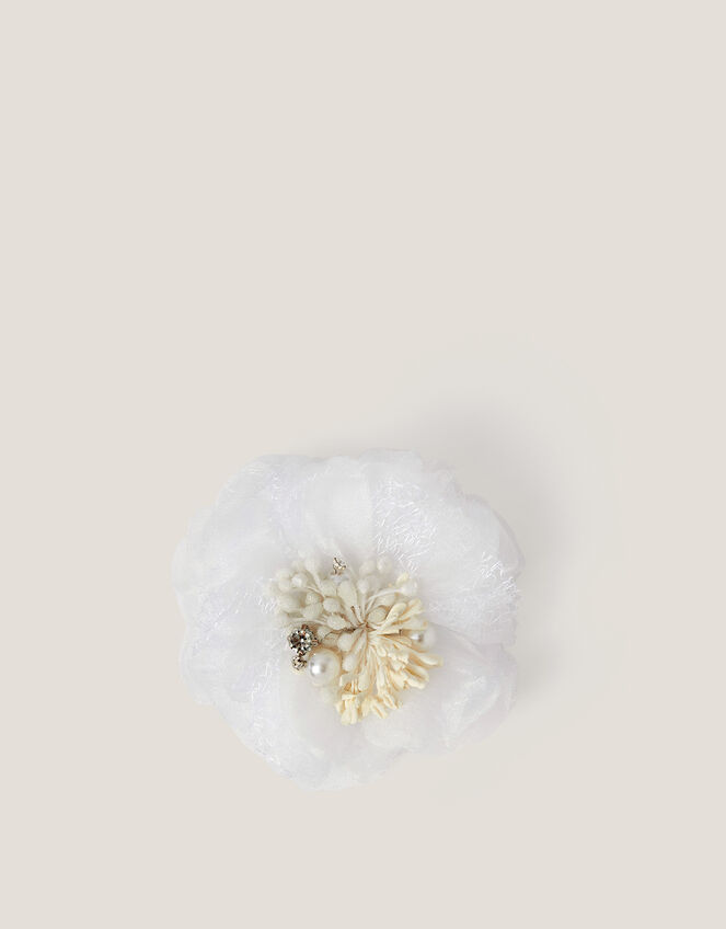 Flower Fascinator Hair Clip, , large