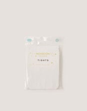 Sheer Heart Tights, White (WHITE), large