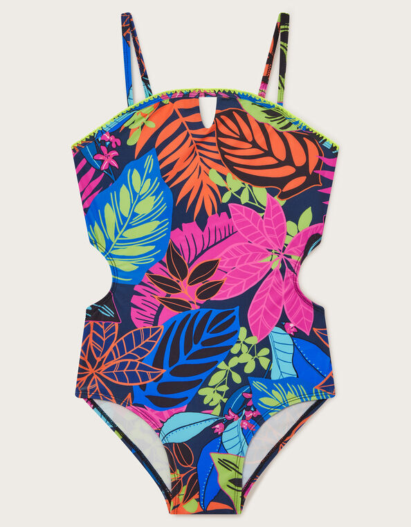 Palm Cut-Out Swimsuit , Multi (MULTI), large