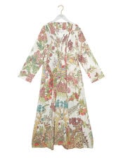 One Hundred Stars Boho Garden Print Maxi Dress, Natural (ECRU), large