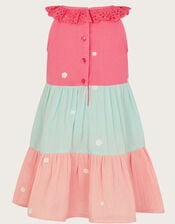 Baby Floral Embroidered Tiered Dress, Multi (MULTI), large