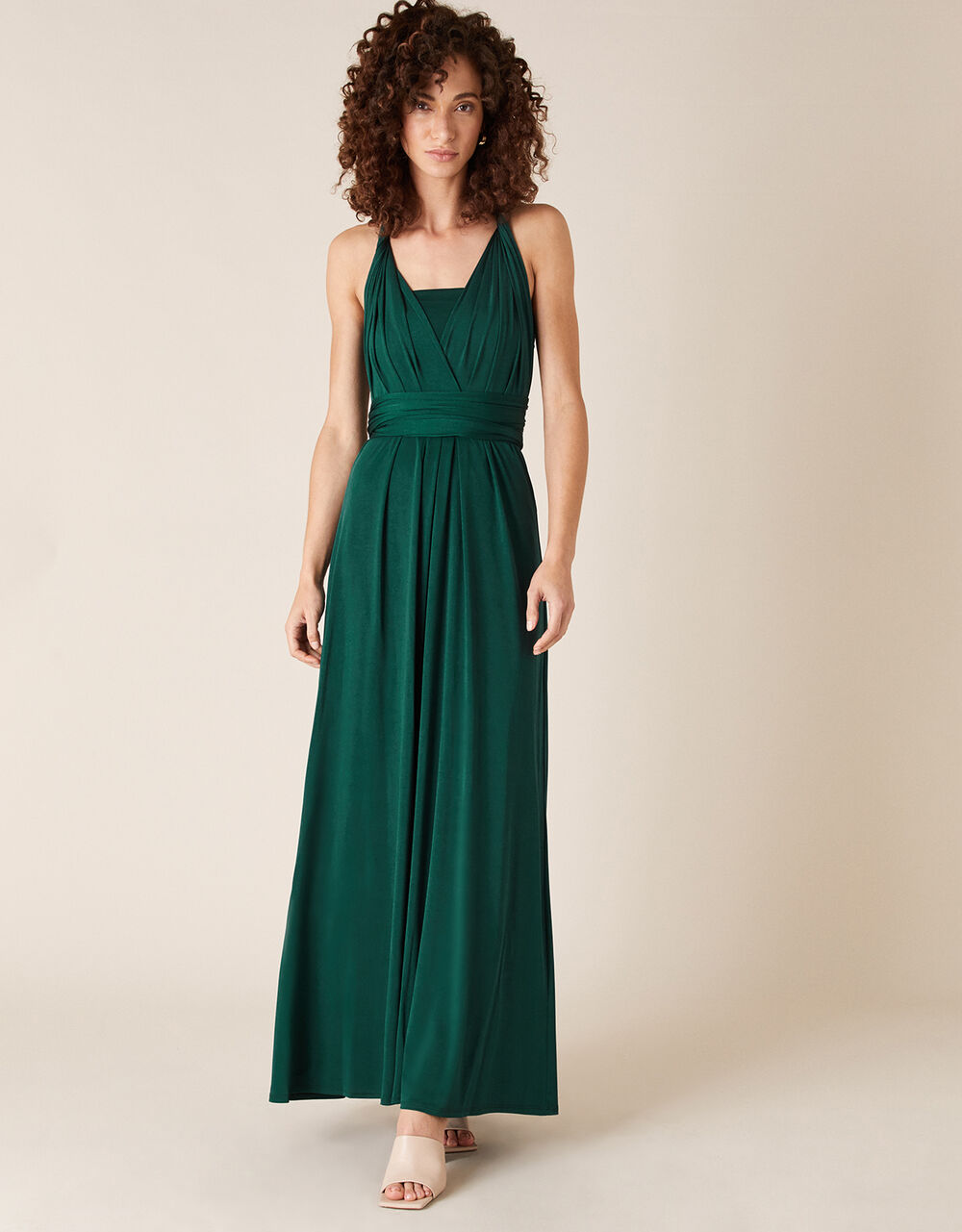 Women Dresses | Tallulah Twist Me Tie Me Jersey Bridesmaid Dress Green - TT94703