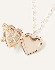 Pretty Pearl Butterfly Locket, , large