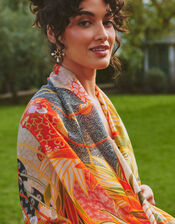 One Hundred Stars Fan Print Scarf, , large