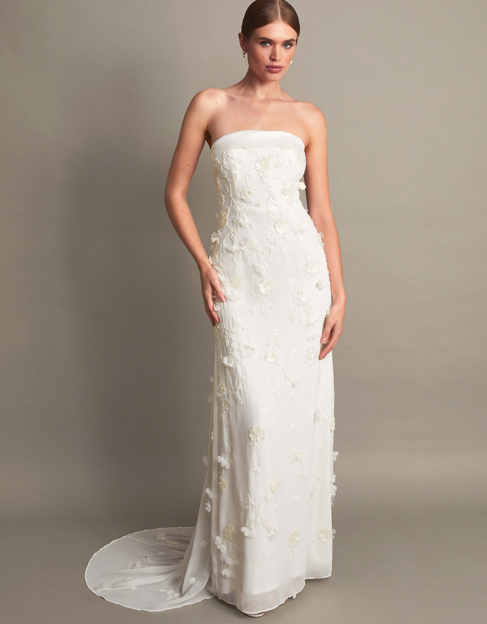 Eve Embellished Bridal Dress Ivory