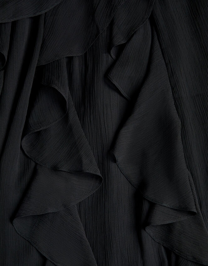 Arizona Halter Ruffle Prom Dress, Black (BLACK), large