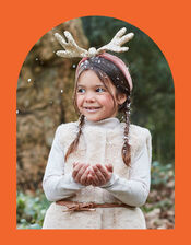 Meri Meri Sequin Antler Headband, , large