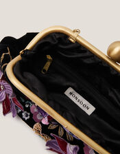 Maisy Floral Embellished Clutch Bag, , large