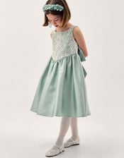 Juno Lace Bodice Party Dress, Green (SAGE), large