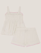 Baby Strawberry Top & Shorts Set, White (WHITE), large