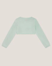 Maeve Bow Button Cardigan, Green (SAGE), large