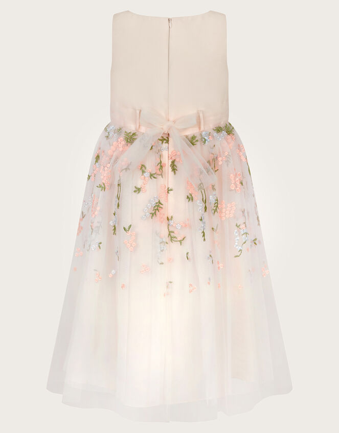 Maggie 3D Floral Dress, Ivory (IVORY), large