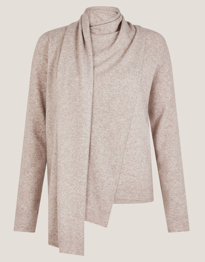 Sally 2-in-1 Scarf Jumper, Natural (NATURAL), large