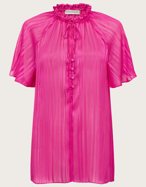 Paige Ruffle T-Shirt, Pink (PINK), large