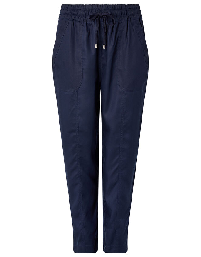Harriet Tapered Joggers in LENZING™ TENCEL™, Blue (NAVY), large