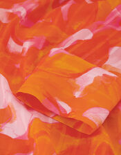 Fabienne Chapot Print Maxi Shirt Dress, Orange (ORANGE), large