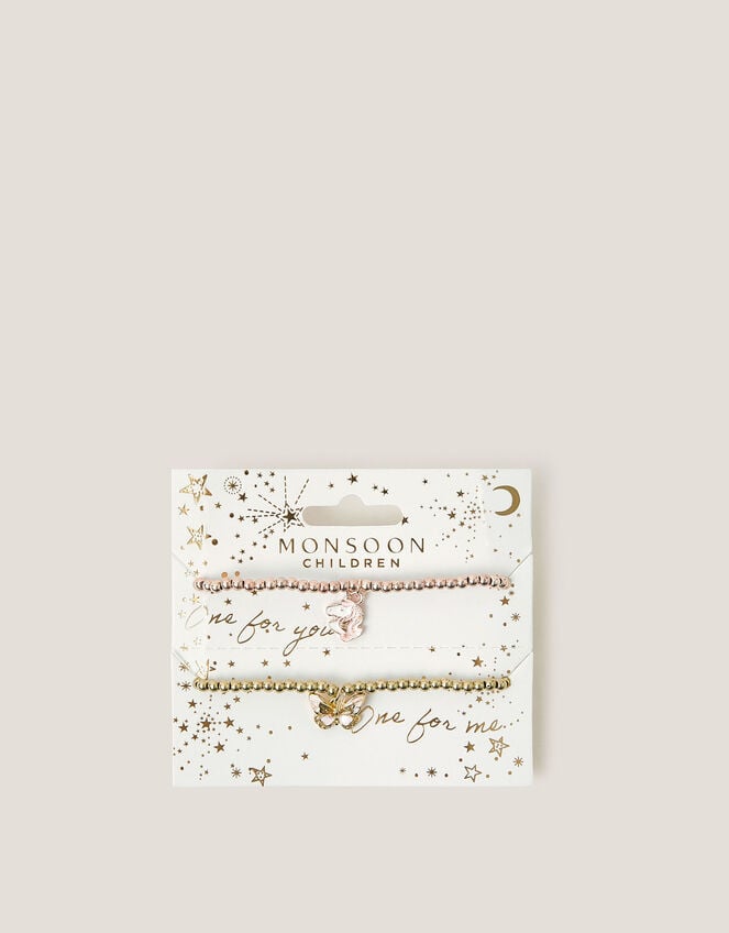 Unicorn & Butterfly Charm Bracelet Gift Set, , large