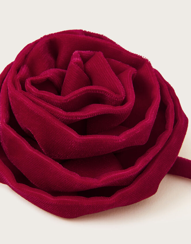 Velvet Corsage Necklace, , large
