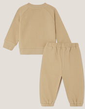 Benny Bear Sweatshirt & Joggers Set, Brown (BROWN), large