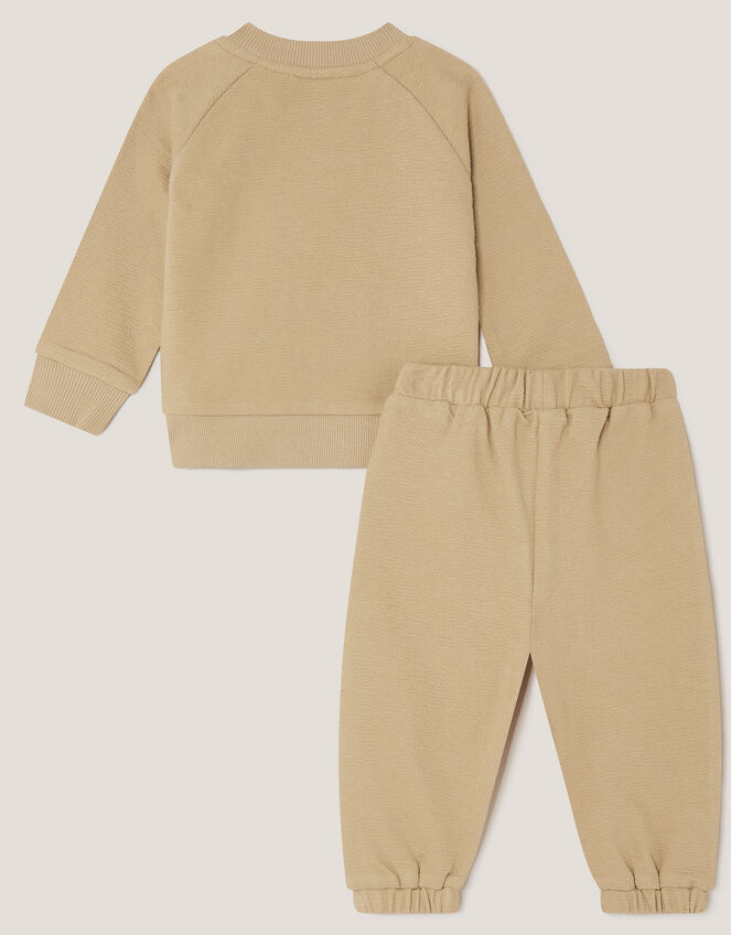 Benny Bear Sweatshirt & Joggers Set, Brown (BROWN), large
