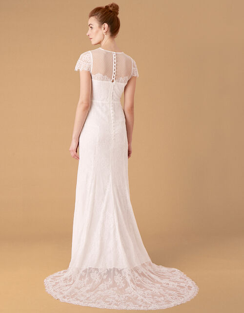 Rebecca Chantilly Lace Bridal Dress, Ivory (IVORY), large