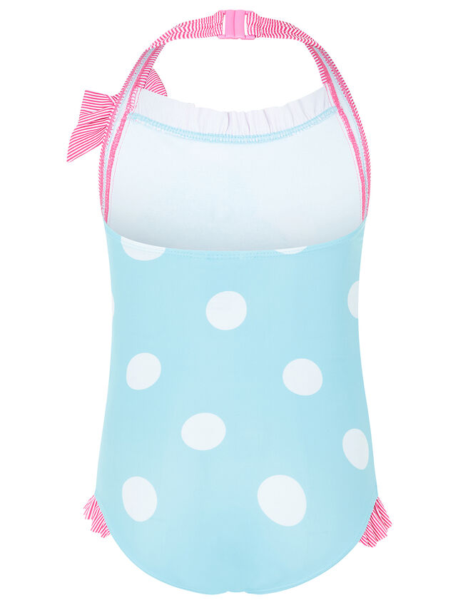 Fee Flamingo Sequin Swimsuit, Blue (TURQUOISE), large