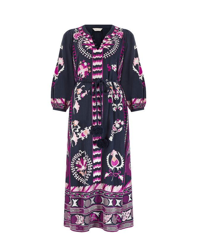 East Embroidered Midi Dress, Multi (MULTI), large