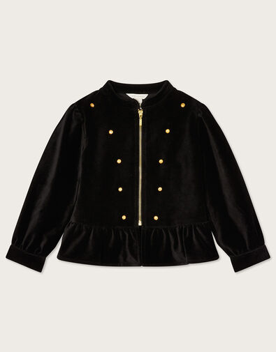 Land of Wonder Velvet Jacket , Black (BLACK), large