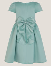 Polly Cap Sleeve Bow Party Dress, Green (SAGE), large