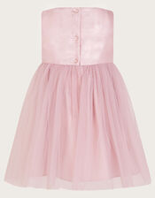 Baby Annabelle Flower Bodice Tulle Dress, Pink (PINK), large