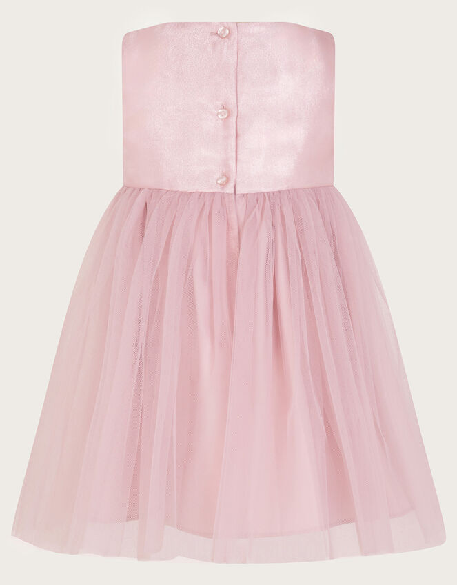 Baby Annabelle Flower Bodice Tulle Dress, Pink (PINK), large
