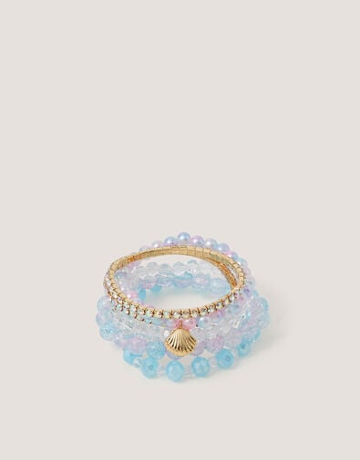 6-Pack Mermaid Bead Bracelets, , large