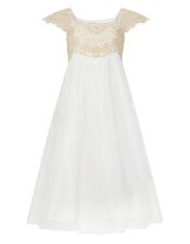 Estella Sparkle Occasion Dress, Gold (GOLD), large