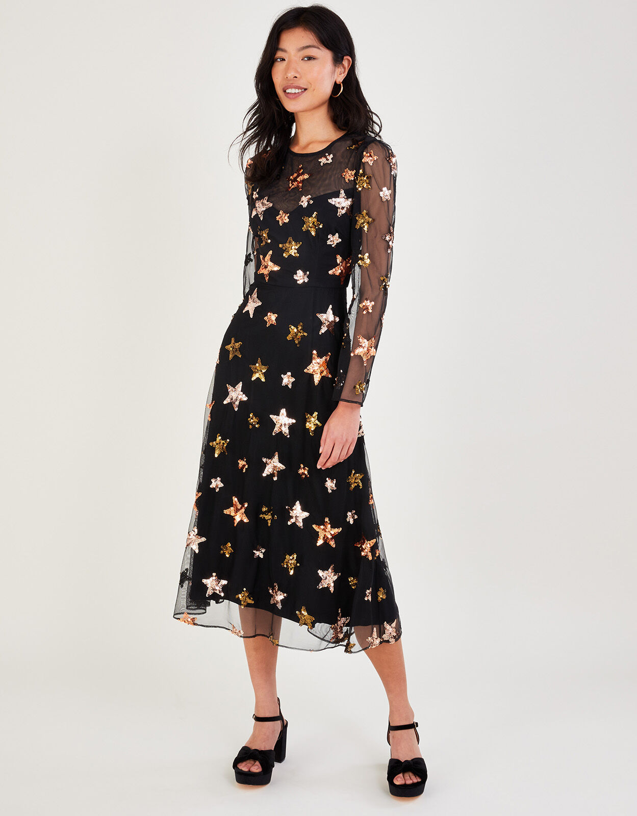 Black star dress discount