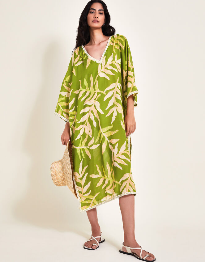 PALM TREES VELVET KAFTAN