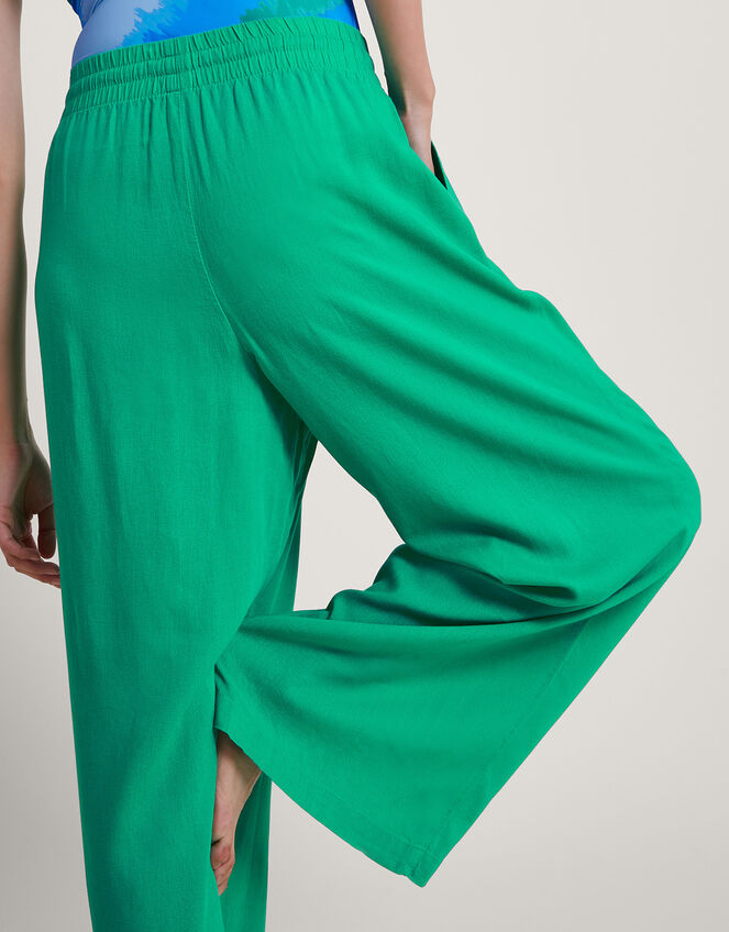 Lana Wide Leg Trousers, Green (GREEN), large