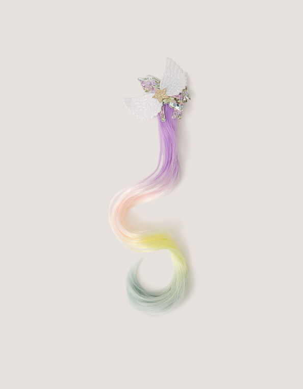 Sequin Unicorn Fake Hair Clip, , large