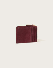 Scallop Suede Card Holder, , large