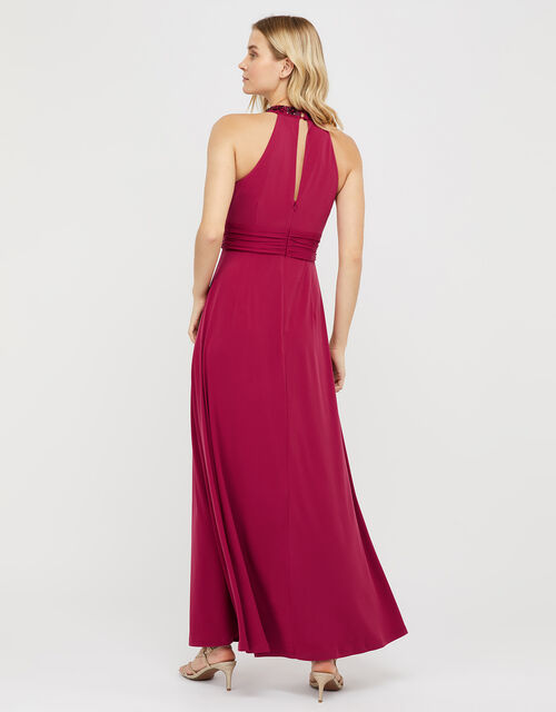Izzie Embellished Jersey Maxi Dress, Pink (PINK), large
