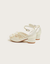 Kali Satin Two-Part Heels, Ivory (IVORY), large