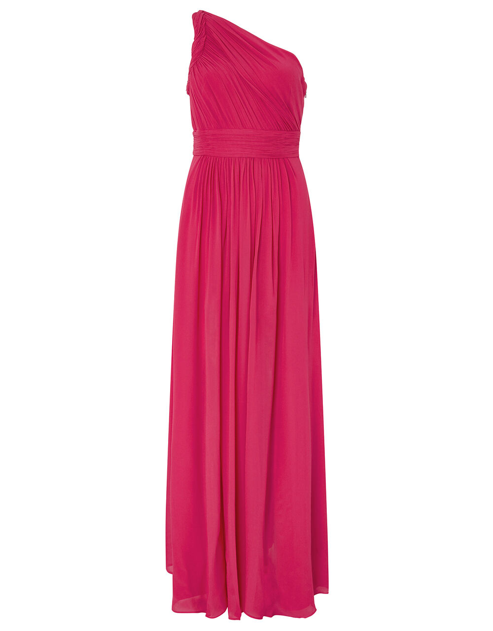 Dani One Shoulder Maxi Dress Pink | Evening Dresses | Monsoon UK.