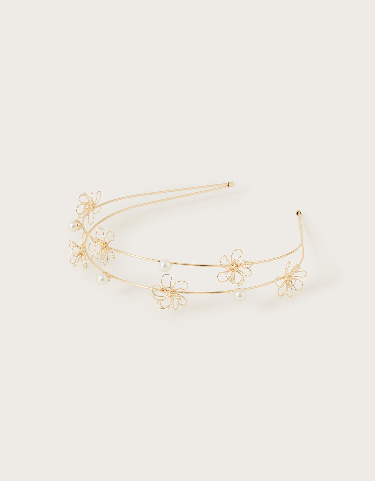 Wire flower headband hotsell