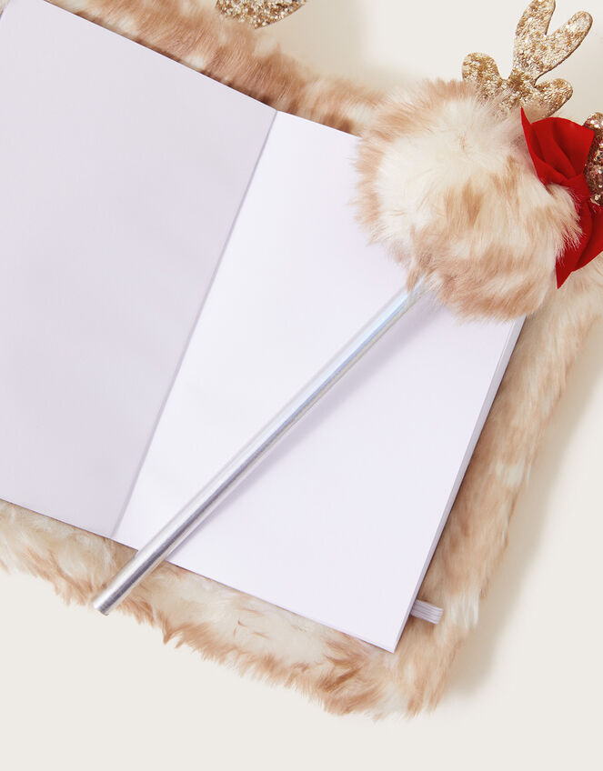 Christmas Wishlist Reindeer Notebook and Pen, , large