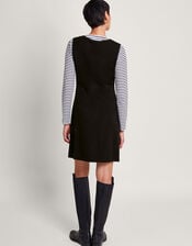 Phene Pinafore Mini Dress, Black (BLACK), large